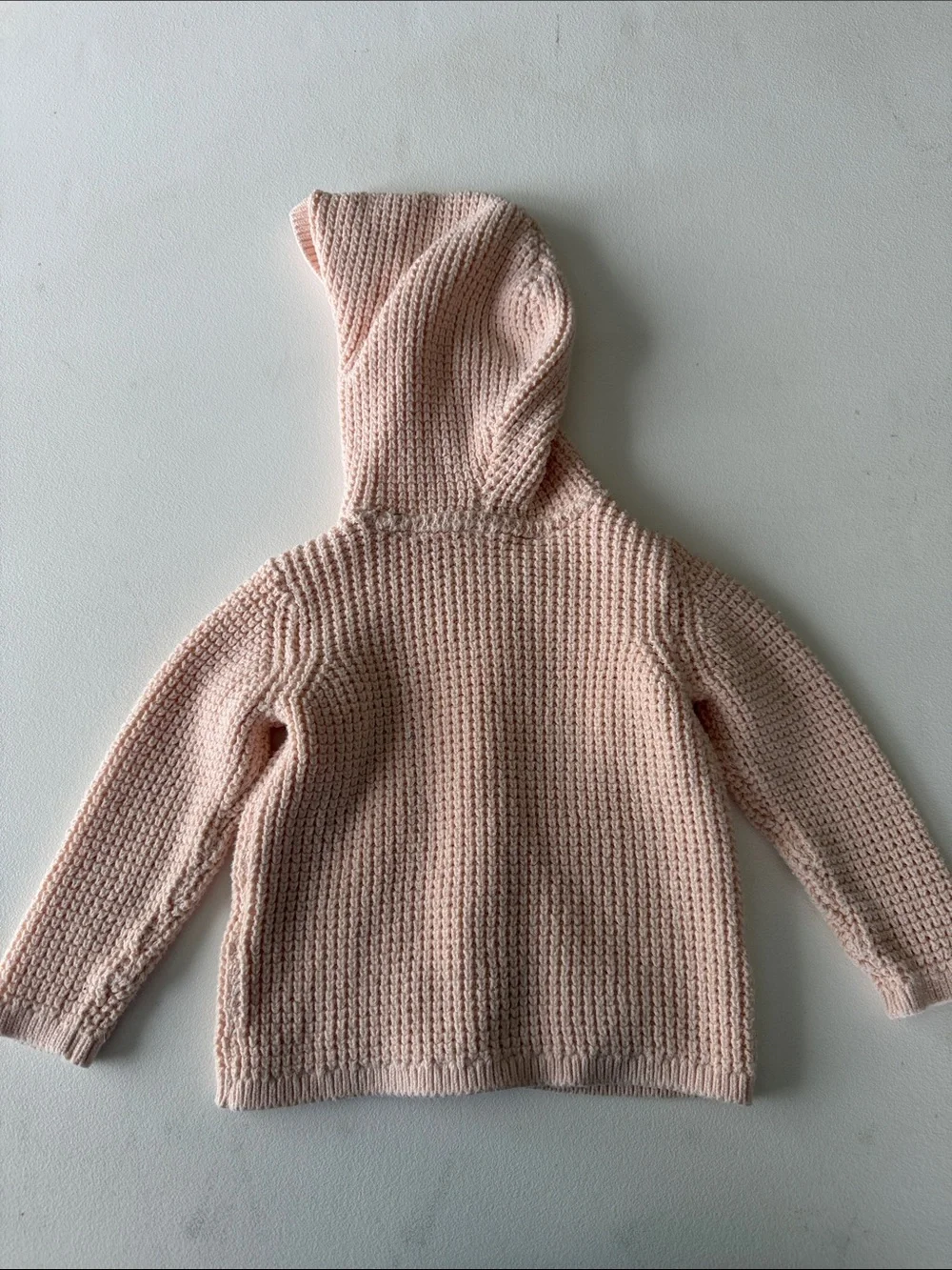 Carter's - Peach Knit Hooded Sweater